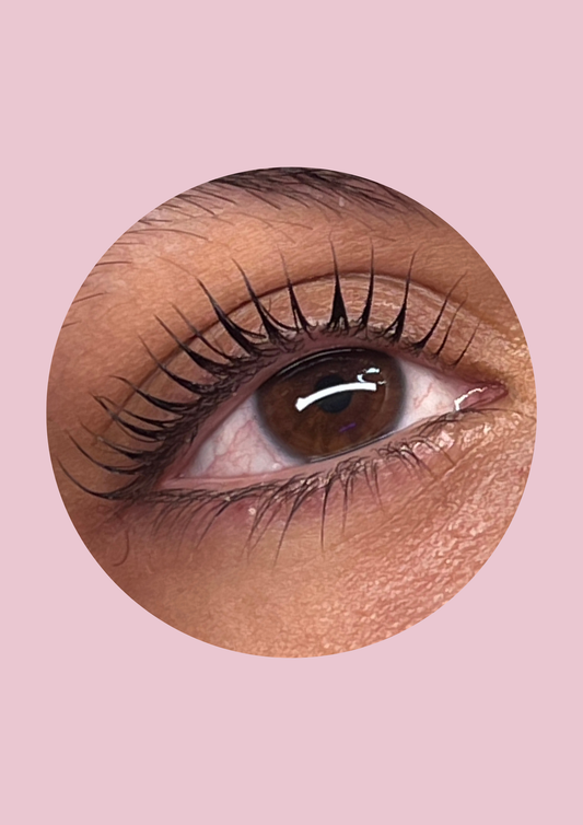 Réhaussement de cils + teinture